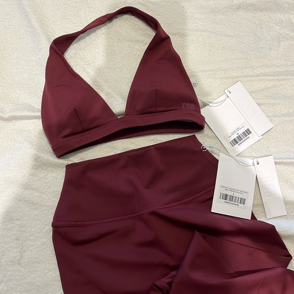 SOLD ~ CSB 90’s Collection burgundy set - Picture 3 of 6